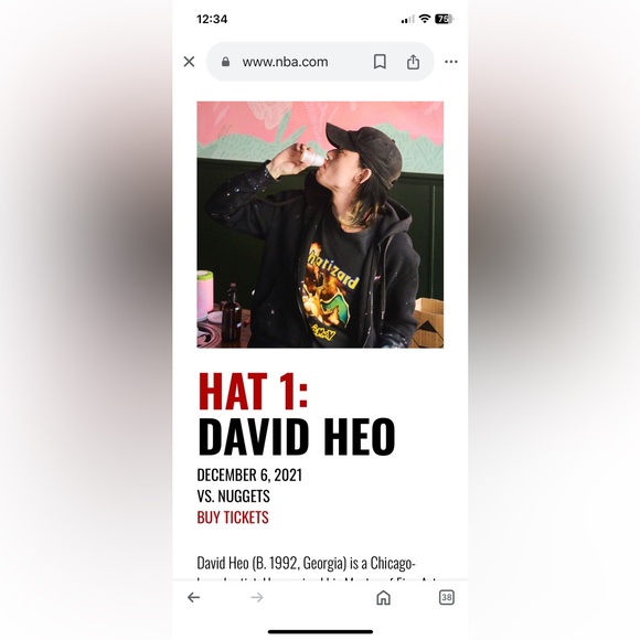 Chicago Bulls David Heo Limited Editon Hat 2021-22 Melonwear - Picture 9 of 10